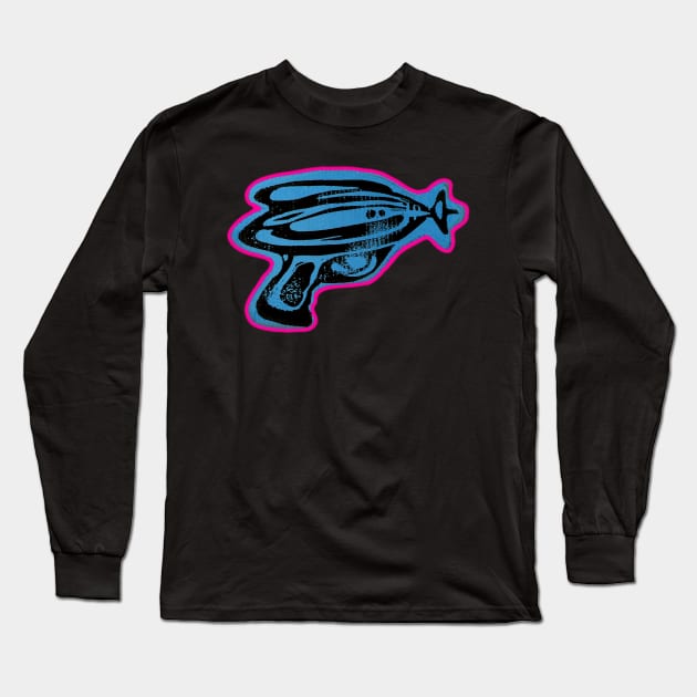 RAY GUN! ZAAAAAP! Long Sleeve T-Shirt by callingtomorrow